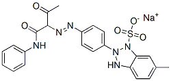 sodium 6-methyl-2-[4-[[2-oxo-1-[(phenylamino)carbonyl]propyl]azo]phenyl]benzothiazolesulphonate