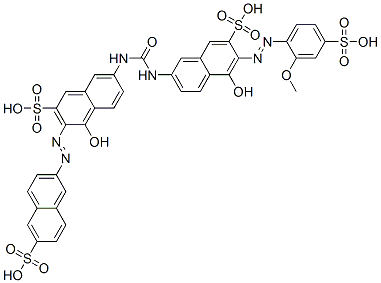 4-hydroxy-7-[[[[5-hydroxy-6-[(2-methoxy-4-sulphophenyl)azo]-7-sulpho-2-naphthyl]amino]carbonyl]amino]-3-[(6-sulpho-2-naphthyl)azo]naphthalene-2-sulphonic acid