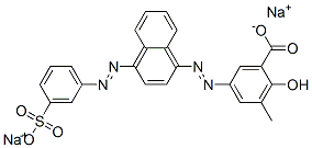 3-methyl-5-[[4-[(3-sulphophenyl)azo]-1-naphthyl]azo]salicylic acid, sodium salt