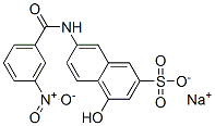sodium 4-hydroxy-7-[(3-nitrobenzoyl)amino]naphthalene-2-sulphonate