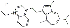 1-ethyl-4-[2-[5-isopropyl-3,8-dimethylazulen-1-yl]vinyl]quinolinium iodide