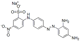 sodium 2-[4-[(2,4-diaminophenyl)azo]anilino]-5-nitrobenzenesulphonate