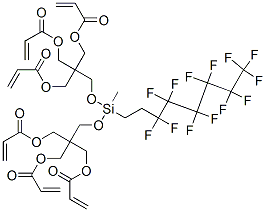 2-[[[[3-(acryloyloxy)-2,2-bis[(acryloyloxy)methyl]propoxy]methyl(3,3,4,4,5,5,6,6,7,7,8,8,8-tridecafluorooctyl)silyl]oxy]methyl]-2-[(acryloyloxy)methyl]propane-1,3-diyl diacrylate