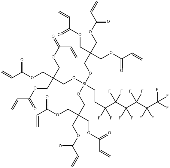 2-[(acryloyloxy)methyl]-2-[[[bis[3-(acryloyloxy)-2,2-bis[(acryloyloxy)methyl]propoxy](3,3,4,4,5,5,6,6,7,7,8,8,8-tridecafluorooctyl)silyl]oxy]methyl]propane-1,3-diyl diacrylate