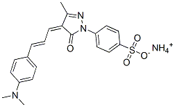 ammonium 4-[4-[3-[4-(dimethylamino)phenyl]-2-propenylidene]-4,5-dihydro-3-methyl-5-oxo-1H-pyrazol-1-yl]benzenesulphonate