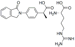 L-arginine mono[(S)-4-(1,3-dihydro-1-oxo-2H-isoindol-2-yl)-alpha-methylbenzeneacetate]