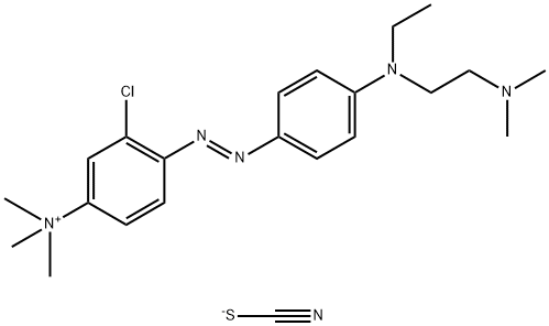 3-chloro-4-[[4-[[2-(dimethylamino)ethyl]ethylamino]phenyl]azo]-N,N,N-trimethylanilinium thiocyanate
