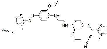 2,2||-||-[ethylenebis[imino(3-ethoxy-4,1-phenylene)azo]]bis[3-methylthiazolium] dithiocyanate