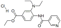 ethyl 3-(diethylamino)-4-[(3-pyridylcarbonyl)amino]benzoate monohydrochloride