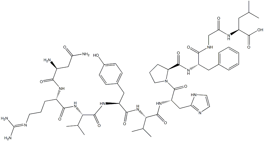 angiotensin I, Asn(1)-Val(5)-Gly(9)-