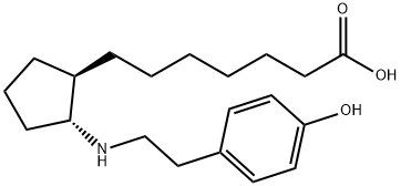 7-(2-(4-hydroxyphenethylamino)cyclopentyl)heptanoic acid