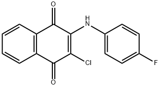 2-CHLORO-3-(4-FLUOROANILINO)-1,4-NAPHTHOQUINONE
