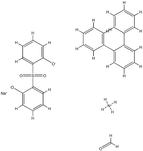 Formaldehyde, polymers with sulfonated terphenyl and sulfonylbis[phenol], ammonium sodium salts