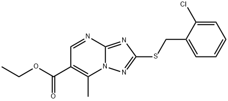 2-[(2-氯苄基)硫代]-7-甲基-[1,2,4]三唑并[1,5-A]嘧啶-6-羧酸乙酯