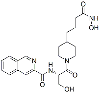 3-Isoquinolinecarboxamide,  N-[(1S)-2-[4-[4-(hydroxyamino)-4-oxobutyl]-1-piperidinyl]-1-(hydroxymethyl)-2-oxoethyl]-