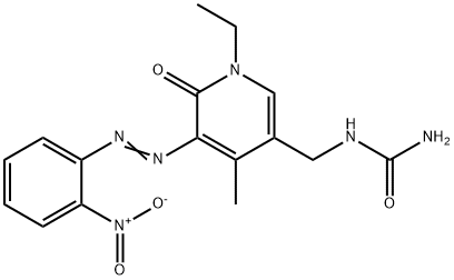 Urea,  [[1-ethyl-1,6-dihydro-4-methyl-5-[(2-nitrophenyl)azo]-6-oxo-3-pyridinyl]methyl]-  (9CI)