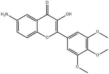 4H-1-BENZOPYRAN-4-ONE, 6-AMINO-3-HYDROXY-2-(3,4,5-TRIMETHOXYPHENYL)-