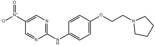 5-硝基-N-(4-(2-(吡咯烷-1-基)乙氧基)苯基)嘧啶-2-胺