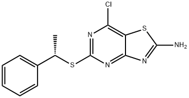 (S)-7-氯-5 - ((1-苯基乙基)硫基)噻唑并[4,5-D]嘧啶-2-胺