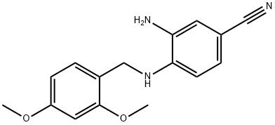 3-AMINO-4-(2,4-DIMETHOXY-BENZYLAMINO)-BENZONITRILE