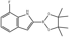7-氟-2-(4,4,5,5四甲基-1,3,2-二氧硼杂环戊烷-2-基)-1H-吲哚