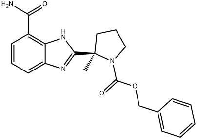 (R)-2-(7-氨基甲酰-1H-苯并[D]咪唑-2-基)-2-甲基吡咯烷-1-羧酸苄酯