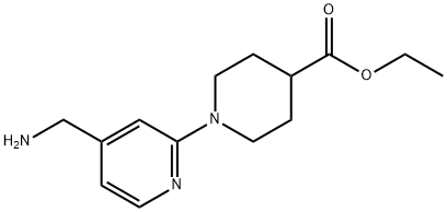 Ethyl 1-[4-(aminomethyl)pyridin-2-yl]piperidine-4-carboxylate