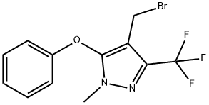 4-(Bromomethyl)-1-methyl-5-phenoxy-3-(trifluoromethyl)-1H-pyrazole 97%