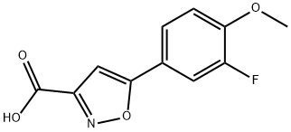 5-(3-氟-4-甲氧基-苯基)-1,2-恶唑-3-羧酸