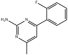 4-METHYL-6-(2-FLUOROPHENYL)PYRIMIDIN-2-AMINE