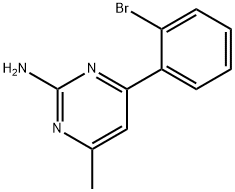 4-METHYL-6-(2-BROMOPHENYL)PYRIMIDIN-2-AMINE
