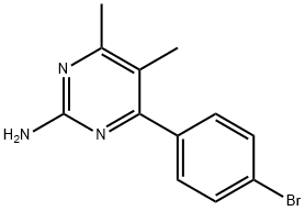 4-(4-BROMOPHENYL)-5,6-DIMETHYLPYRIMIDIN-2-AMINE