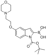 2-硼-5-[2-(4-吗啉基)乙氧基]-1H-吲哚-1-羧酸-1-(1,1-二甲基乙基)酯
