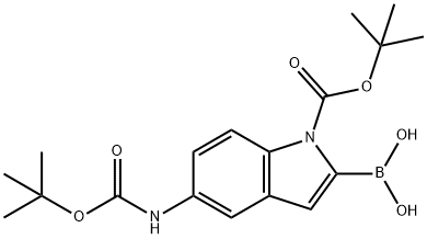 1H-INDOLE-1-CARBOXYLIC ACID, 2-BORONO-5-[[(1,1-DIMETHYLETHOXY)CARBONYL]AMINO]-, 1-(1,1-DIMETHYLETHYL) ESTER