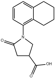 5-oxo-1-(5,6,7,8-tetrahydronaphthalen-1-yl)pyrrolidine-3-carboxylic acid