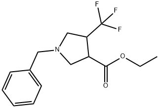 Ethyl 1-benzyl-4-trifluomethylpyrrolidine-3-carboxylate (mixture of cis- and trans-)