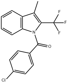 3-甲基-2-三氟甲基-1-(4-氯苯甲酰)吲哚