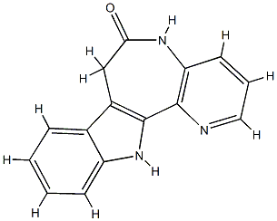 Pyrido[3,2:2,3]azepino[4,5-b]indol-6(5H)-one,  7,12-dihydro-