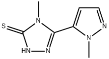 4-甲基-5-(1-甲基-1H-吡唑-5-基)-4H-1,2,4-三唑-3-硫醇