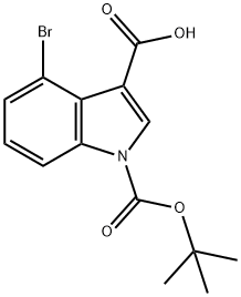 4-溴-1-(叔丁氧羰基)-1H-吲哚-3-羧酸