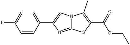 6-(4-FLUOROPHENYL)-3-METHYLIMIDAZO[2,1-B]THIAZOLE-2-CARBOXYLIC ACID ETHYL ESTER