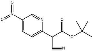tert-butyl 2-cyano-2-(5-nitropyridin-2-yl)acetate