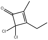 2-Cyclobuten-1-one,  4,4-dichloro-3-ethyl-2-methyl-