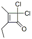 2-Cyclobuten-1-one,  4,4-dichloro-2-ethyl-3-methyl-
