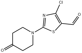 4-CHLORO-2-(4-OXO-PIPERIDINYL)-5-THIAZOLECARBOXALDEHYDE