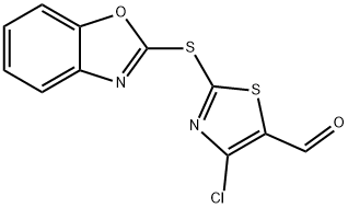 4-氯-2-(2-苯并噁唑硫代)-5-噻唑甲醛