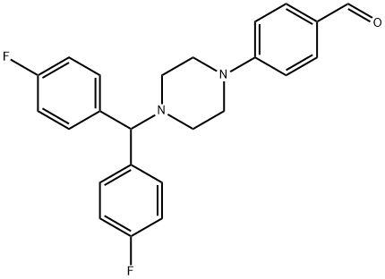 4-(4-[BIS(4-FLUOROPHENYL)METHYL]PIPERAZIN-1-YL)BENZALDEHYDE