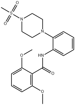 2,6-dimethoxy-N-{2-[4-(methylsulfonyl)-1-piperazinyl]phenyl}benzamide