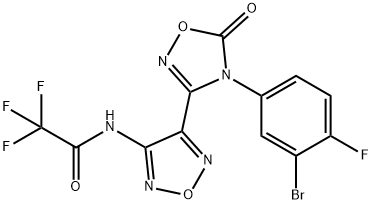 N-(4-(4-(3-溴-4-氟苯基)-5-氧代-4,5-二氢-1,2,4-噁二唑-3-基)-1,2,5-噁二唑-3-基)-2,2,2-三氟乙酰胺