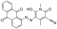 3-Pyridinecarbonitrile,  5-[(9,10-dihydro-9,10-dioxo-1-anthracenyl)azo]-1,2-dihydro-6-hydroxy-1,4-dimethyl-2-oxo-  (9CI)
